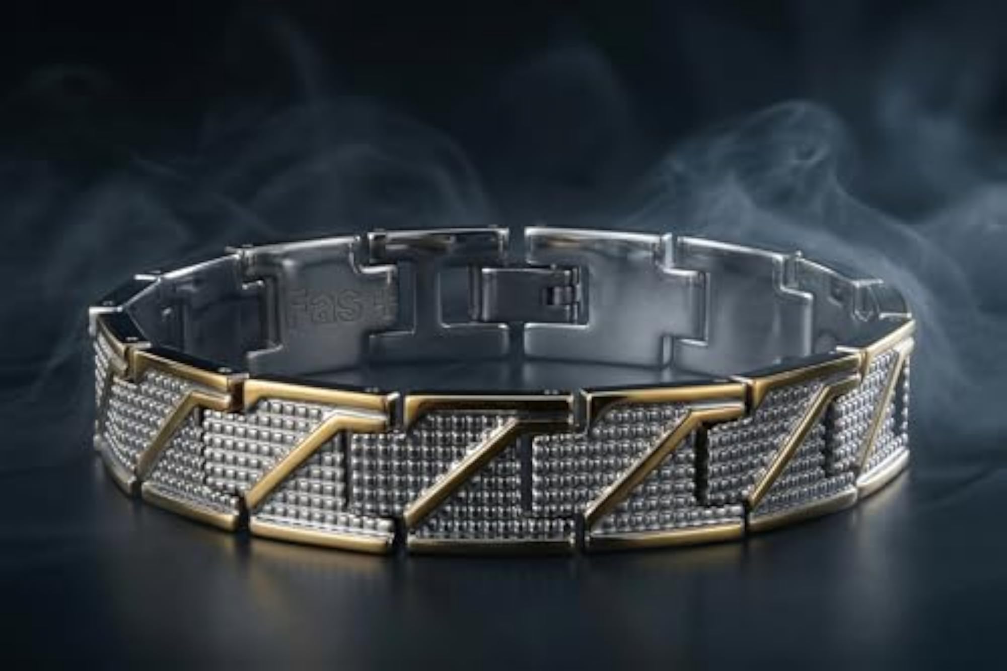 Brass Adjustable Gold & Silver Chrome Plated Bracelet