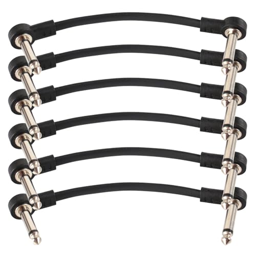 Câble de pédale de guitare anti-bruit lot de 6 pour éliminer les parasites