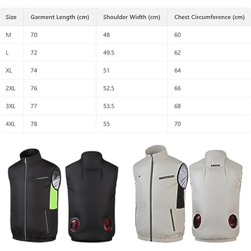 Japanese Fan Jacket, Noraui 2025 Storm Fan Jacket, Cooling Vest for Men With Two Fans, for Hot Weather4