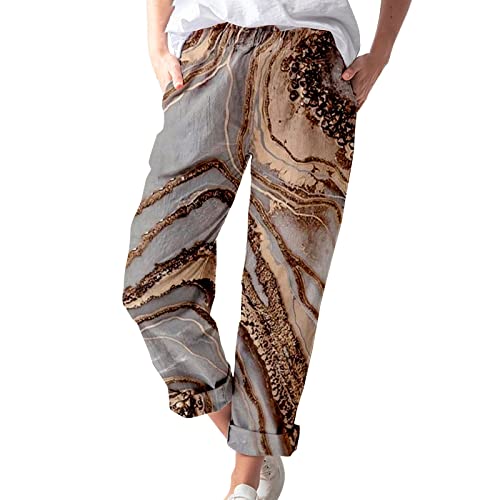 Pantalon en lin anti-transpiration jambe large été confortable