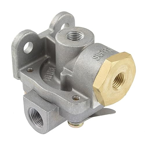 World American WA289714 Air Brake Quick Release Valve (QR1C 0-PSI DIFF 1/4S-3/8D) - Replaces Bendix 289714 289714CX Freightliner A12-14980 Mack 25175160 Volvo Truck 8071356 OE Aftermarket 0587-289714P