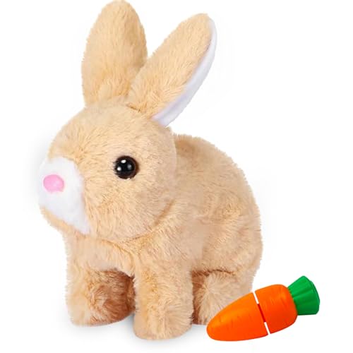 Sunshine smile Hüpfendes Kaninchen,Hüpfendes Kaninchen,Sprechender Hasen,Hasen ltiere Klein,Geräusche Macht und Dessen Ohren und Nase Sich Bewegen