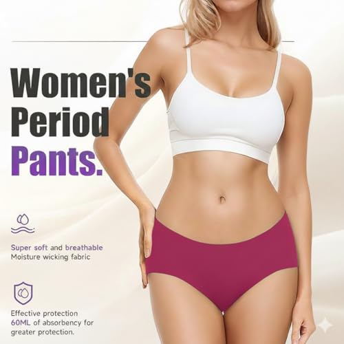 Image of DIVING DEEP Women's Period Panty | Pack of 2 Leakproof Menstrual Underwear | Heavy Flow Protection | Reusable & Washable Period Panties for Women & Teens