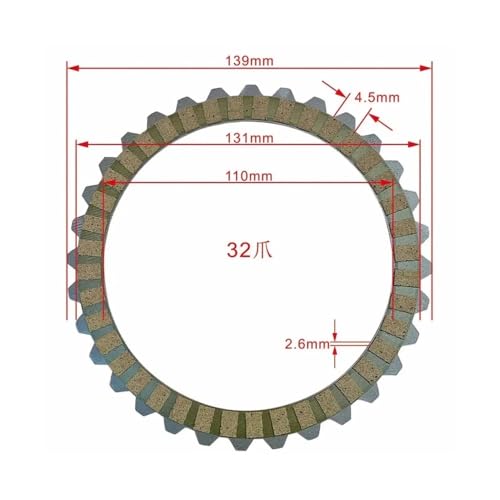 Discos de embrague de fricción para moto Suzuki GSX1100F 1988-1993 y GSXR1100 1986 2