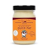 Aux Délices des Bois Premium Cage-Free Duck Fat, All-Natural Rendered Cooking Fat for Frying, Roasting, Sautéing, 11 Ounce Jar, Room Temperature Stable