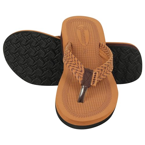 Image of Dashny Women's (1434) |Extra Super Soft Comfortable Slippers |Brown Casual Slides Slippers