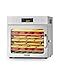 VEVOR Déshydrateur alimentaire, 8 plateaux en acier inox, séchoir électrique aliments 400 W, température réglable, minuterie 24 h, lyophilisateur pour viande, fruits, légumes, friandises pour chiens