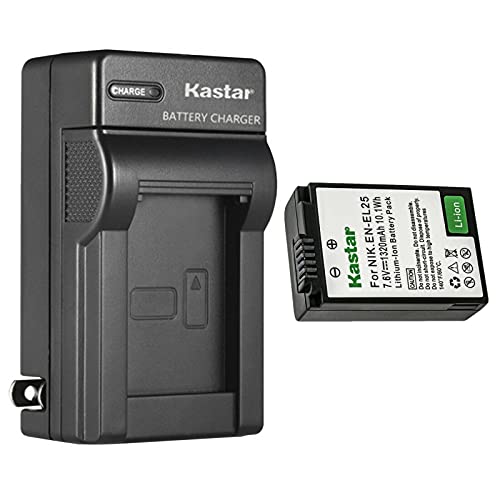 Kastar EN-EL25 Battery & MH-32 Charger for Nikon Z50 Z FC
