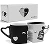 Miamio coffee mugskissing mugs bridal pair gift set for weddingsbirthdayanniversary with gift box black  urban country home decor
