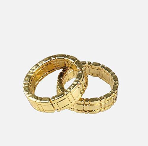 blue-ther Himber Ring MagicTricks Linking Ring Magic Close-up Street Gimmick Props Comedy (Black) (Gold)