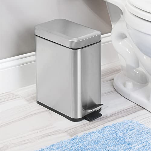 Mdesign 00300MDBST Rectangular Step-Open Wastebasket Trash Can thumb #2