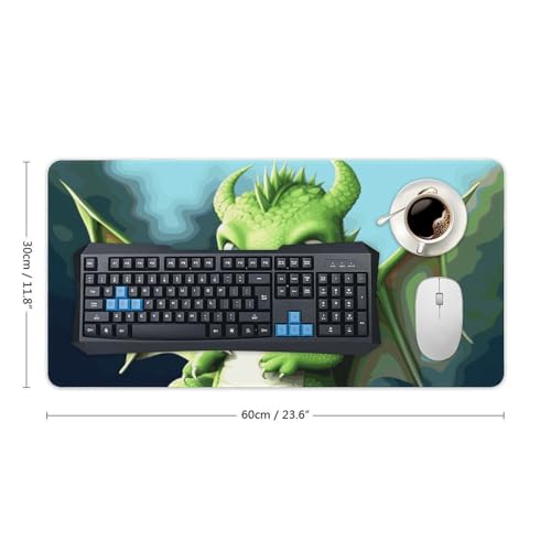 Dragon Cute Desk Pad Large Protector de Escritorio Blanco miniatura 2