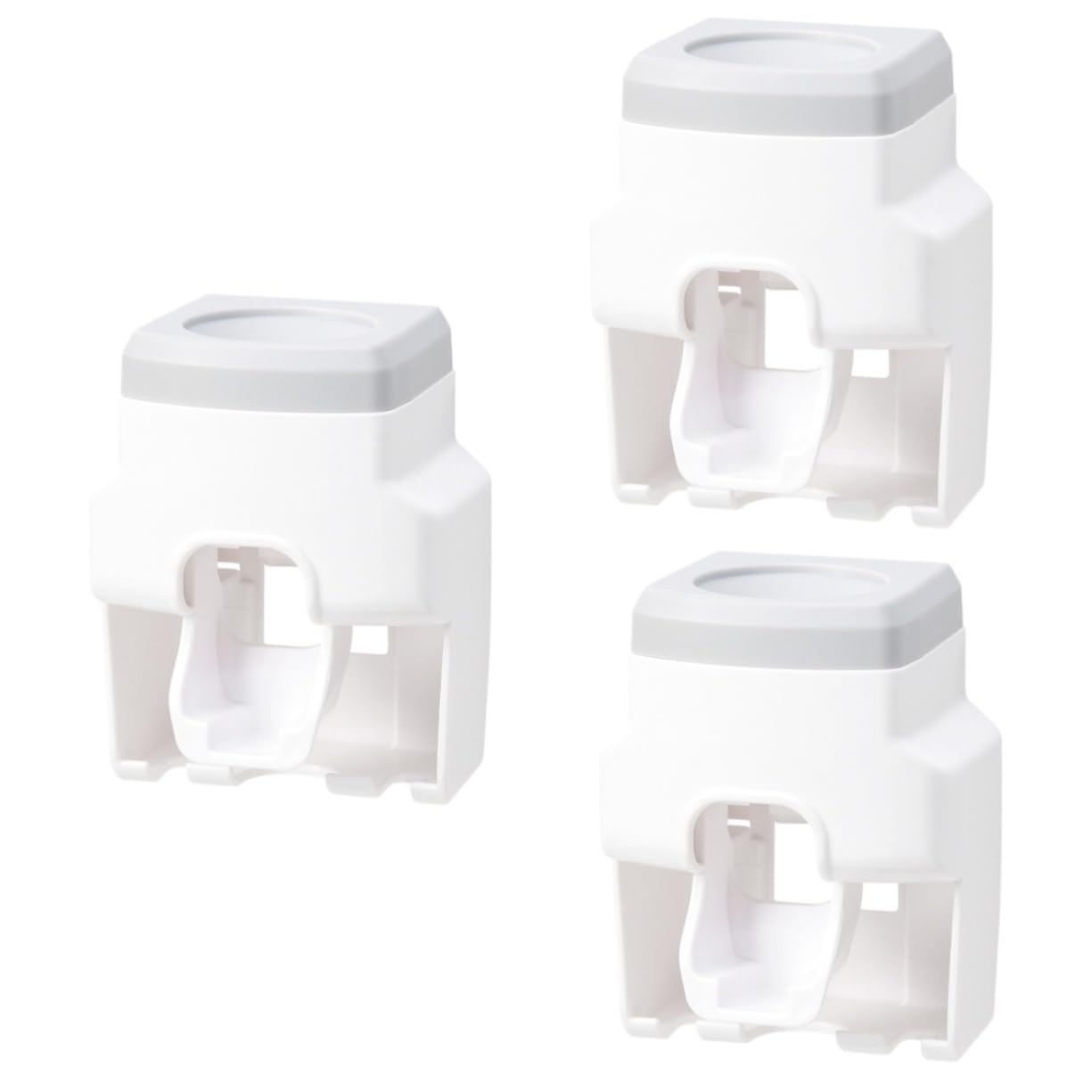 Ciieeo Lot De 3 Supports De Dentifrice Support Mural pour Brosse À Dents Support pour Brosse À Dents pour Salle De Bain Matériau Abs sans Support