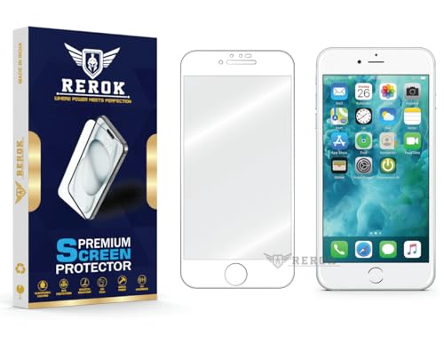 Image of Military-Grade Tempered Glass Screen Protector for iPhone 6s [Pack of 1] | HD Clear, Edge-to-Edge Coverage, Scratch Resistant, Case Friendly with Easy Installation Kit(WHITE)