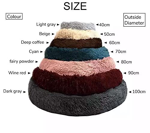 Yourlittlestore Cama para mascotas para gatos y perros pequeños y medianos con cojín suave redondo u ovalado, cama cueva para gatos y perros pequeños (4XL, blanco)