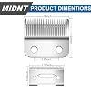 Blades for Wahl Precision Replacement Blades Compatible with Wahl MC3 Replacement Blades,2 Hole Clipper Blade Compatible with Wahl Clipper Blades Replacement,with 2 Pairs Screws.