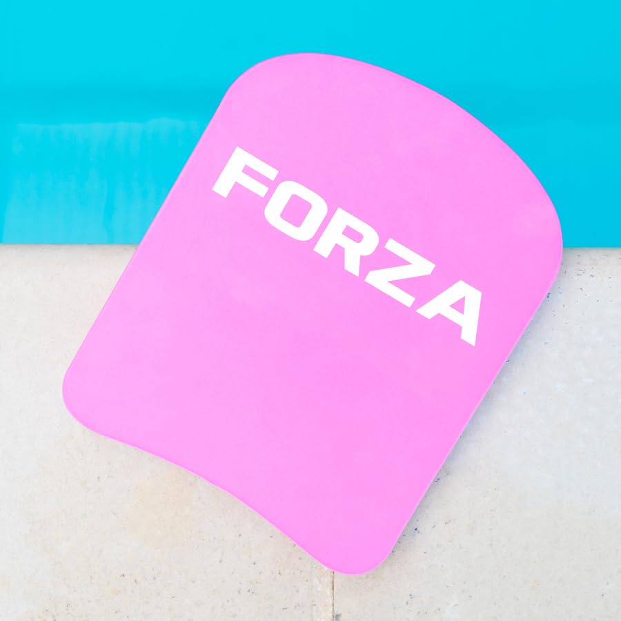 FORZA Swimming Kickboards – Durable EVA Foam Training Aids for All Ages & Skill Levels – Multiple Sizes & Packs (Size 1 (Pink), Pack of 24)