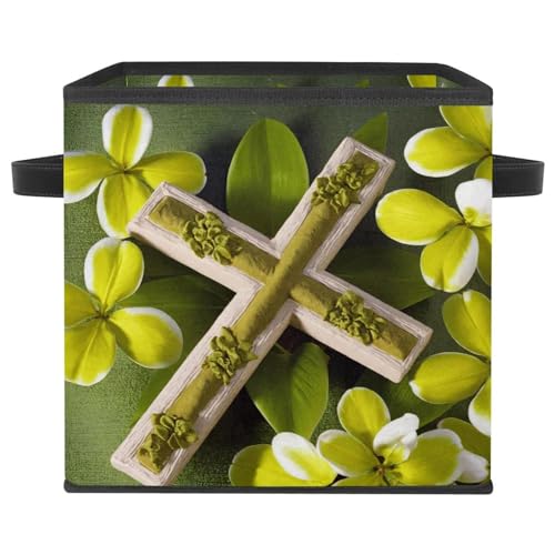 Cesta de almacenamiento duradera de alta resistencia con diseño verde Pascua 2