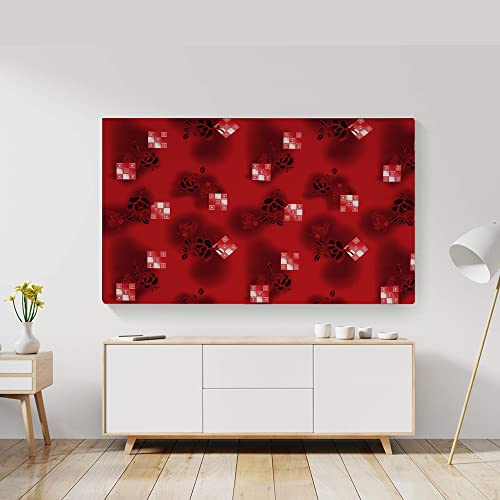 Image of Glassiano Marigold Dustproof Printed 50 inch LED TV Cover Screen Protector Compatible for All Models, Print 39