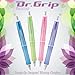 Pilot Dr. Grip Frosted Refillable & Retractable Ballpoint Pen, Medium Point, Pink Barrel, Black Ink, Pack of 2