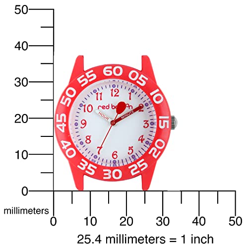 Image of Red Balloon Kids' Plastic Time Teacher Analog Quartz Nylon Strap Watch