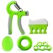 Hand Grip Strengthener Sportneer 5 Pack Finger Strength Exerciser Gripper for Athletes, Pianists and Therapy, Including Hand Gripper, Finger Stretcher Band, Squishy ball, Hand Exerciser and Grip Ring