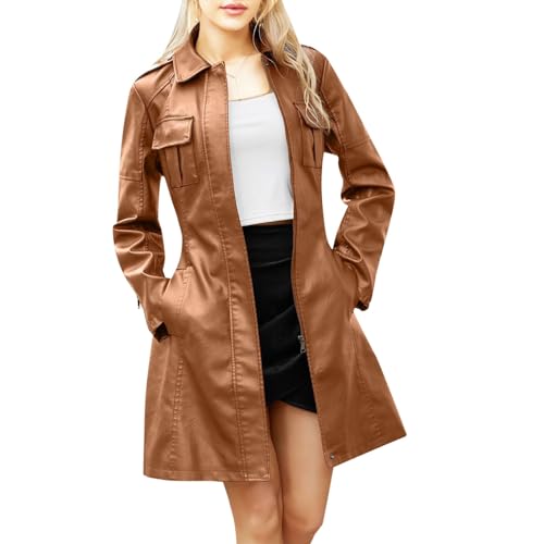 Veste en cuir femme style britannique chic pour les sorties en ville