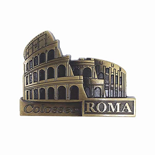 Imán Decorativo Metal Roma Coliseo 3D 7x6 cm