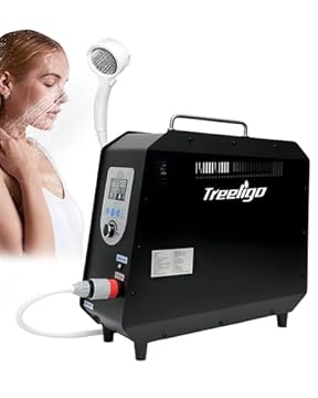 portable propane shower with pump