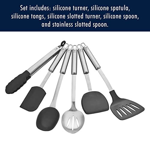 Henckels Cooking Tools 6-Pc Kitchen Gadgets Sets With Spatula, Tongs, Cooking Spoon, 18/10 Stainless Steel #TOP5