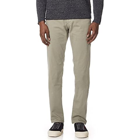 AG Adriano Goldschmied Men's Khaki Tailored Trousers Cover