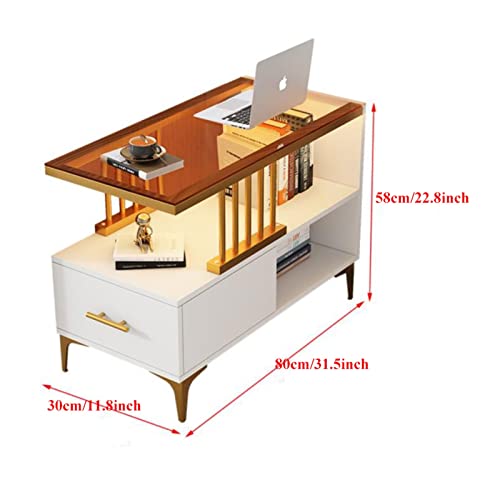 Side table étroite pour chambre éliminant le désordre du canapé