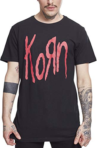 Preisvergleich Produktbild MERCHCODE Herren Korn Logo Tee T-Shirt, Black, XXL