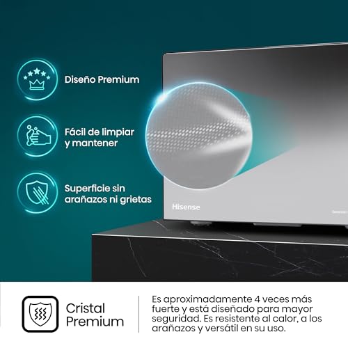 Miniatura 14 de Hisense H20mombp1hg - Microondas Con Grill 800w, 20l, Alto 32.6cm X Ancho 45.5cm, Color Negro, Potencia Del Grill: 800 W, Revestimiento Cerámico, Cristal Premium, 5 Niveles De Potencia