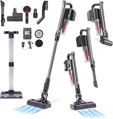 Image of IRIS USA Cordless Cyclone Vacuum Cleaner, 60K RPM, 35 Min Runtime