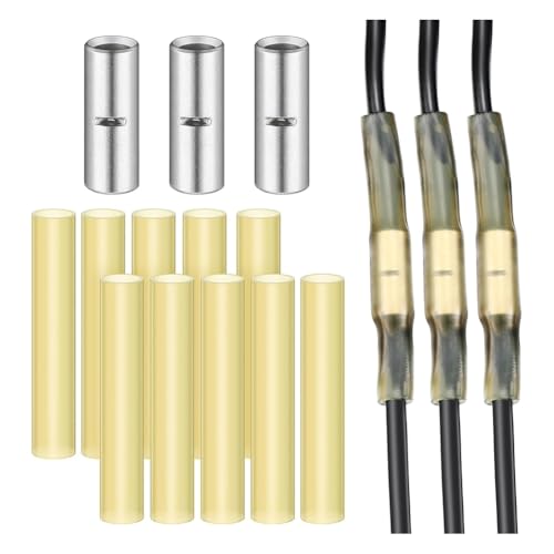 Ruitutedianzi 3pcs Underground Splice Kit 3 A3C Submersible Pump Line Splice Kit for 10 12 14AWG with 10 Clear Double Wall Heat Shrink