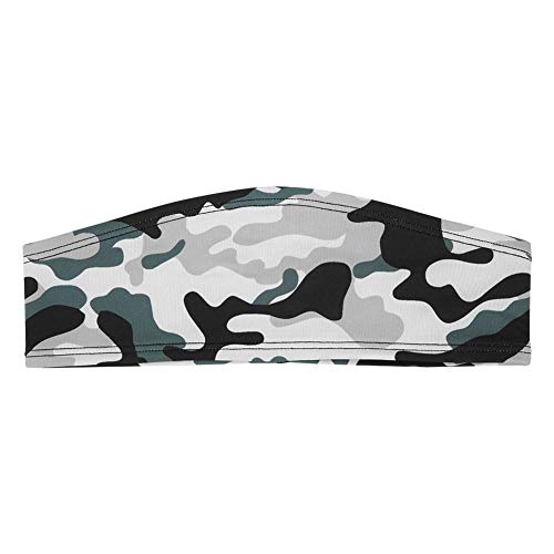 Sport-Fitness-Stirnband, robustes Polyester-Polyester-Yoga-Haarband, für Laufen, Radfahren, Bergsteigen (Camouflage) Cover