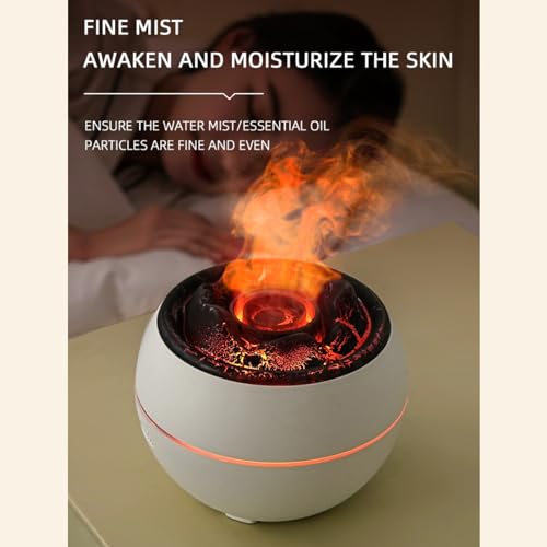 Difusor aromático eléctrico Volcano Humidifier 360 mL blanco miniatura 3