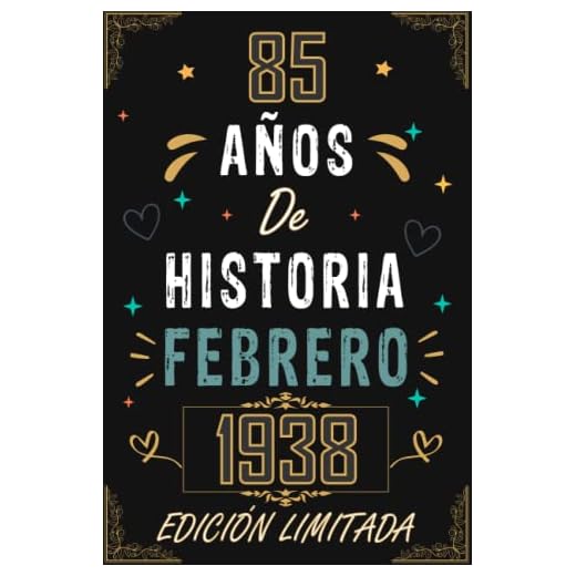CUADERNO, 85 AÑOS DE HISTORIA FEBRERO 1938 EDICIÓN LIMITADA: Regalo de 85 cumpleaños para mujeres y hombres, ideas de 85 cumpleaños... un ... regalo de 85 cumpleaños para él/ella.
