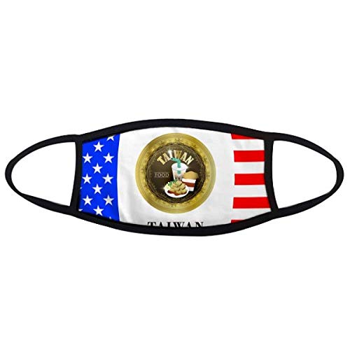 Masque bouche chaud pour voyage et ville motif étoiles drapeau