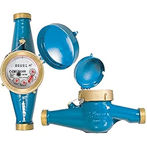 Contador para Agua Potable Chorro Múltiple 25mm | Rosca Entrada y Salida 1 1/4'' Macho | Contador de Riego Homologado | Caudal máximo 7,8 m3/h | Racores incluídos