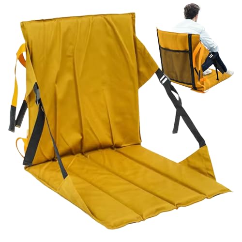 Cojín de asiento para estadio – Cojín plegable de viaje, soporte portátil para tribunas, versátil, cómodo equipo de asiento para exteriores | Senderismo, pesca, excursiones, eventos deportivos