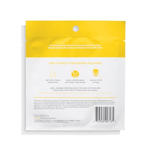 Avatara AMSET012 - CA Bee My Honey Facial Mask 5 Sheets thumb #1