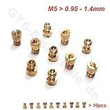 BESTE QUALITÄT 125-150cc VERGASER DÜSEN SET M5 0.95 - 1.40 mm z.B.für BAOTIAN SARO SPORT AGM BENZHOU YIYING YY125T FLEX TECH HUATIAN HYOSUNG BUFFALO WIND MOTINO BENERO EPPELLA GMX JINLUN JMSTAR KREIDLER YIBEN ZNEN KARCHER KYMCO MOTORROW THURBO PEUGEOT JINAN QINGQI REX RS SACHS SUKIDA FOSTI XINLING XINTIAN KINROAD XT125T ZHONGSHEN ZHONGYU CHINA ROLLER GY6