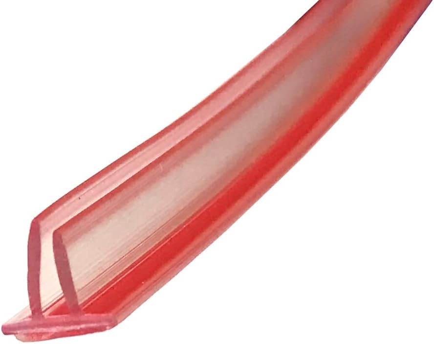 Gordon Glass® Double-Leg Clear Vinyl Seal Backing for Frameless Shower Doors - 73\" Long