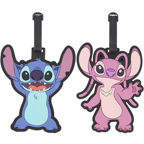 Disney Stitch & Angel Suitcase ID Tag Set