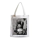 French Unicorn Tote bag Sac Shopping Marilyn Monroe Ours Star Hollywood Photo Retro