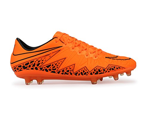 Nike Men's Hypervenom Phinish II FG Total Orange/Black Shoes - 8