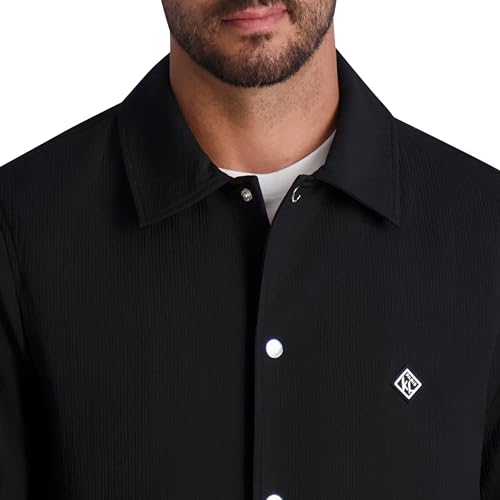 Image of KARL LAGERFELD Men's Bomber Satin Jacket