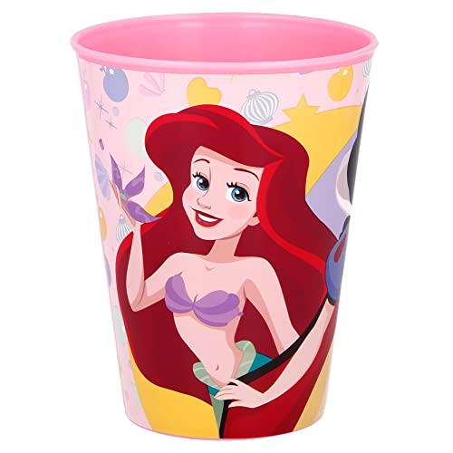 Stor Vaso Infantil de plástico Reutilizable de 260 ml de Princesas Disney